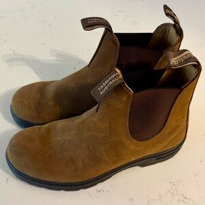 Blundstone Men's Tan Leather Chelsea Boots